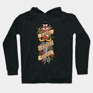 Banned Books Traditional Tattoo Hoodie